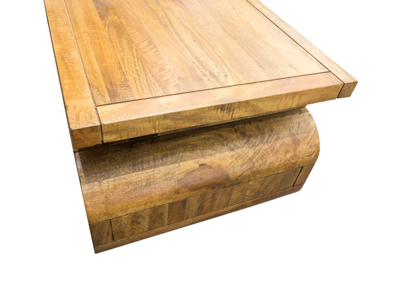 LOUNJ Natural Coffee Table With Drawer
