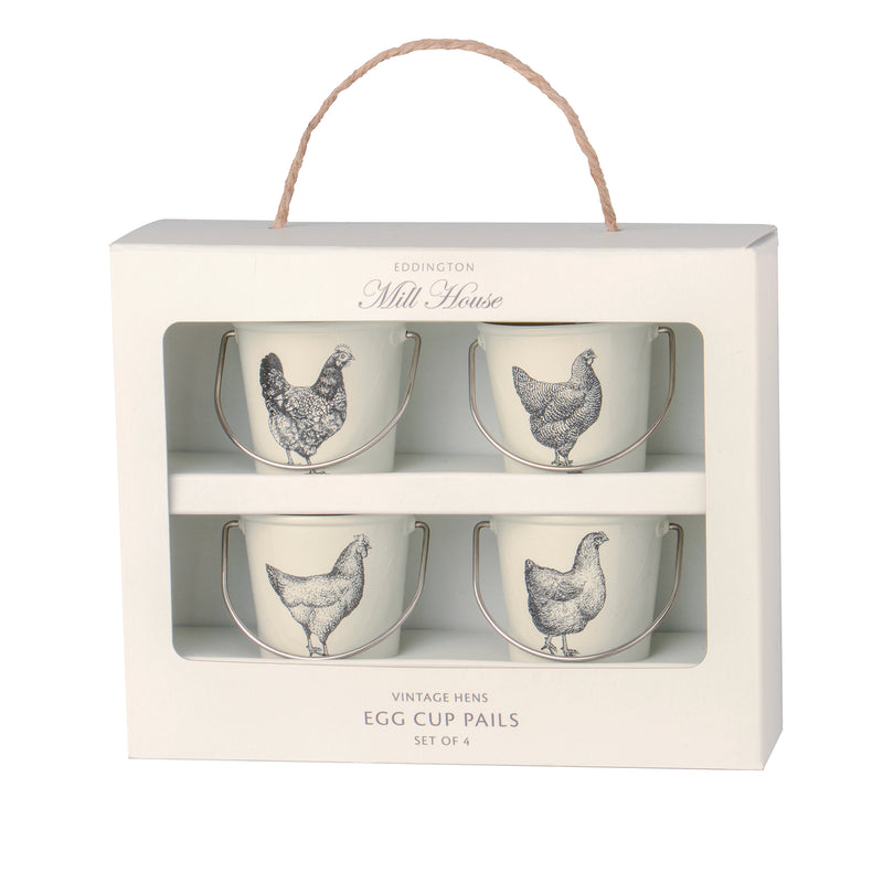 Vintage Hens Egg Cup Set