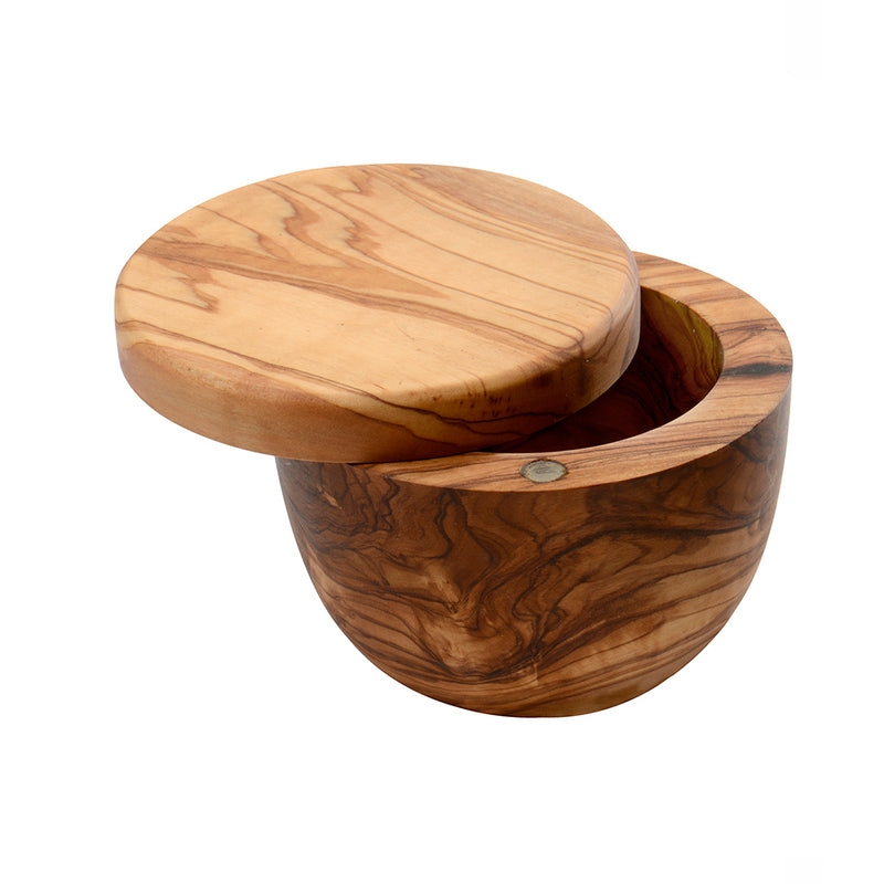 Olivewood Salt Pot