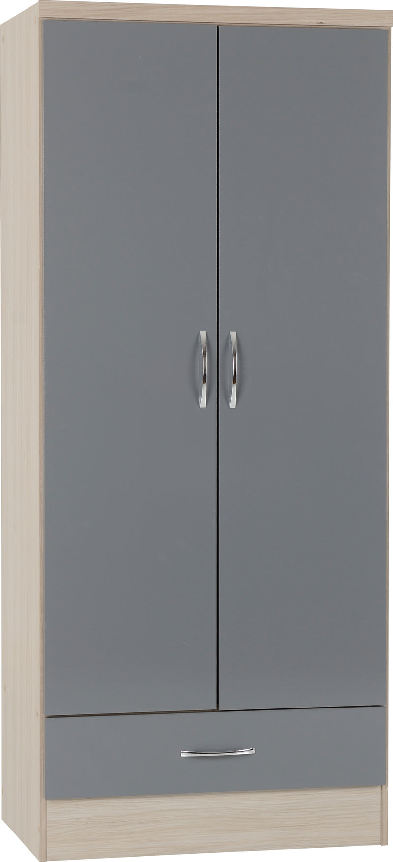Skyline Grey 2 Door Wardrobe