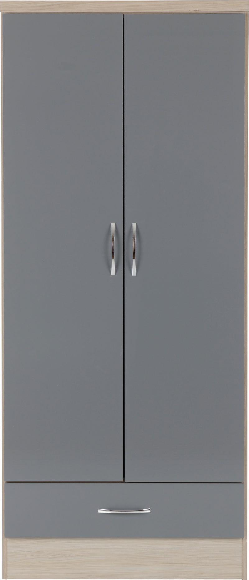 Skyline Grey 2 Door Wardrobe