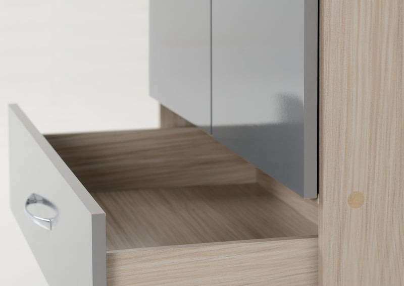 Skyline Grey 2 Door Wardrobe
