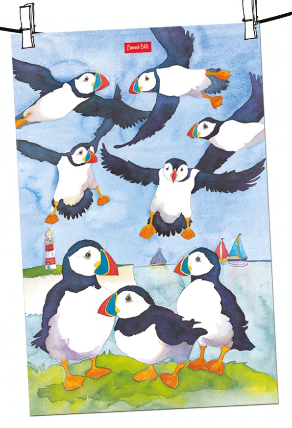 Puffin Tea Towel