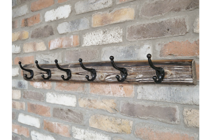 Metal & Wood Coat Hooks