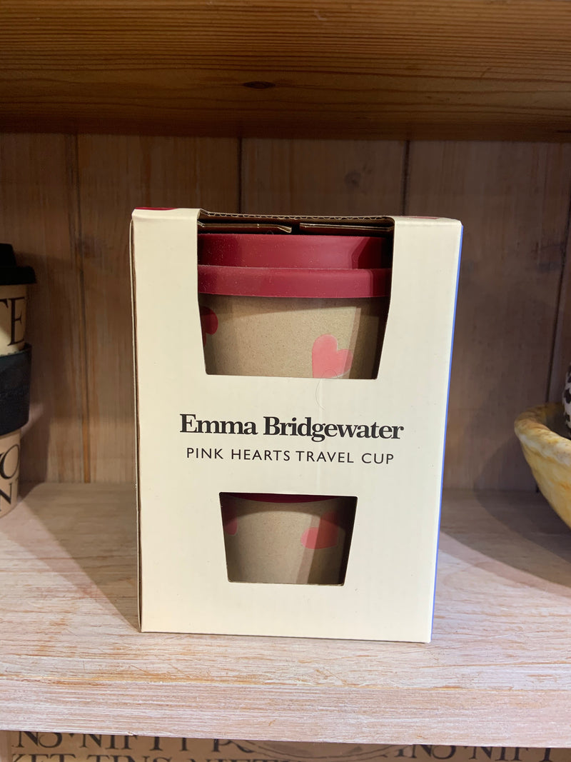 Emma Bridgewater Pink Hearts Travel Cup