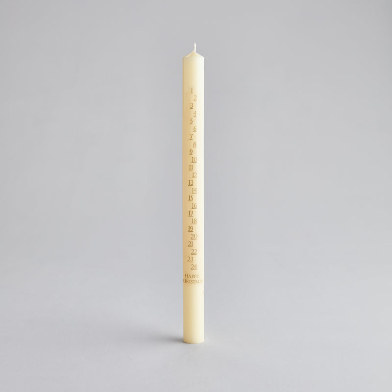 St Eval Advent Candle - Ivory