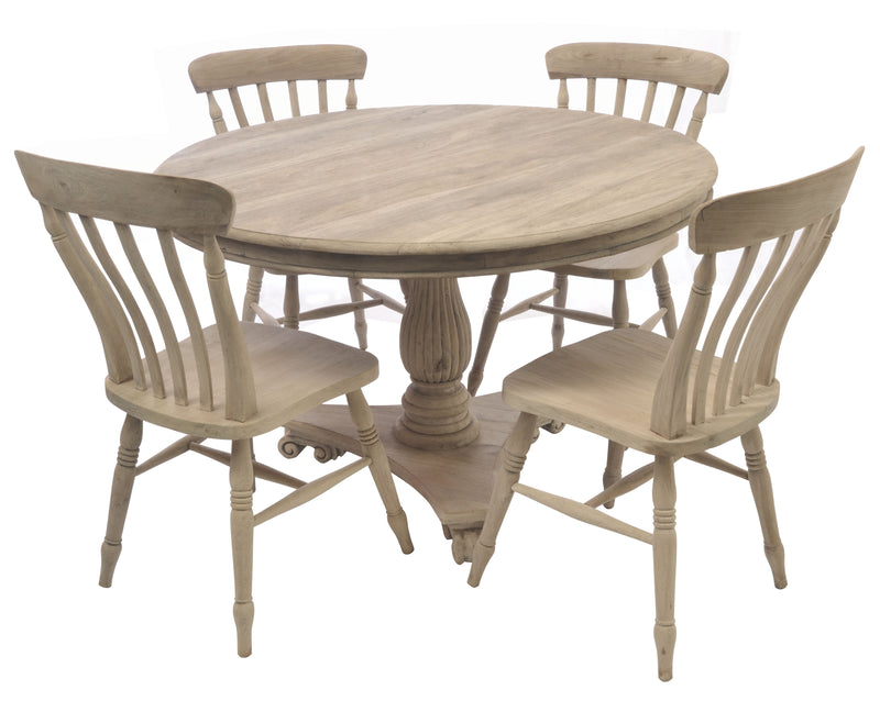 Round Mahogany Dining Table