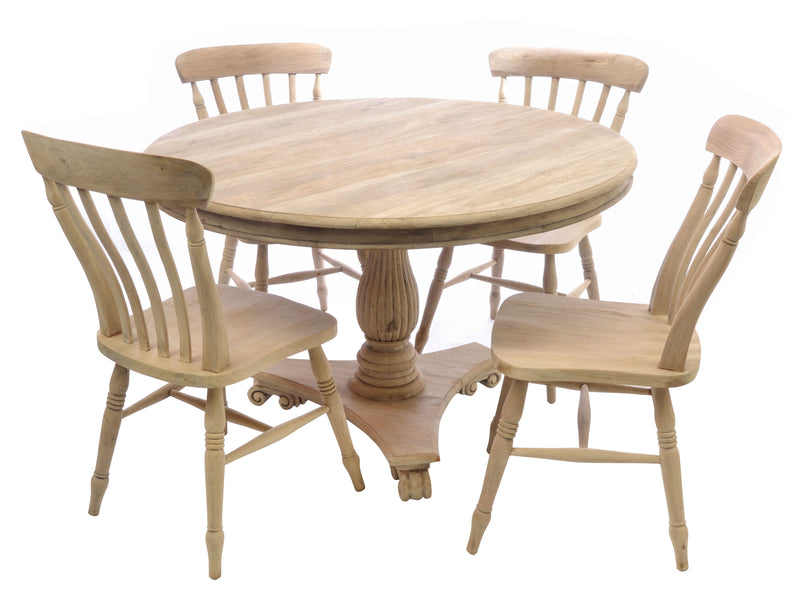 Round Mahogany Dining Table