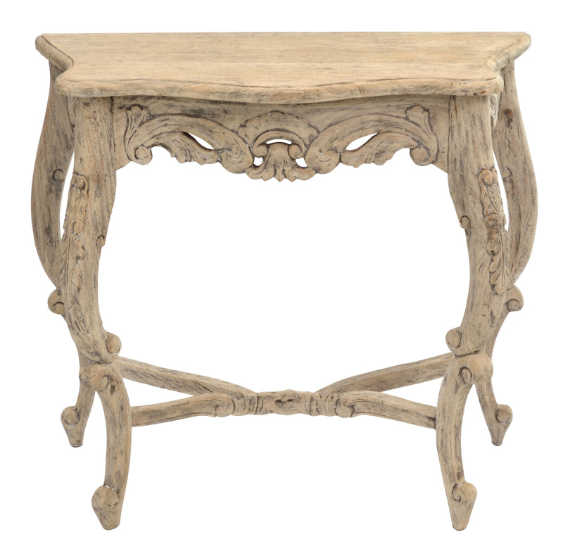Carved Mahogany Console Table